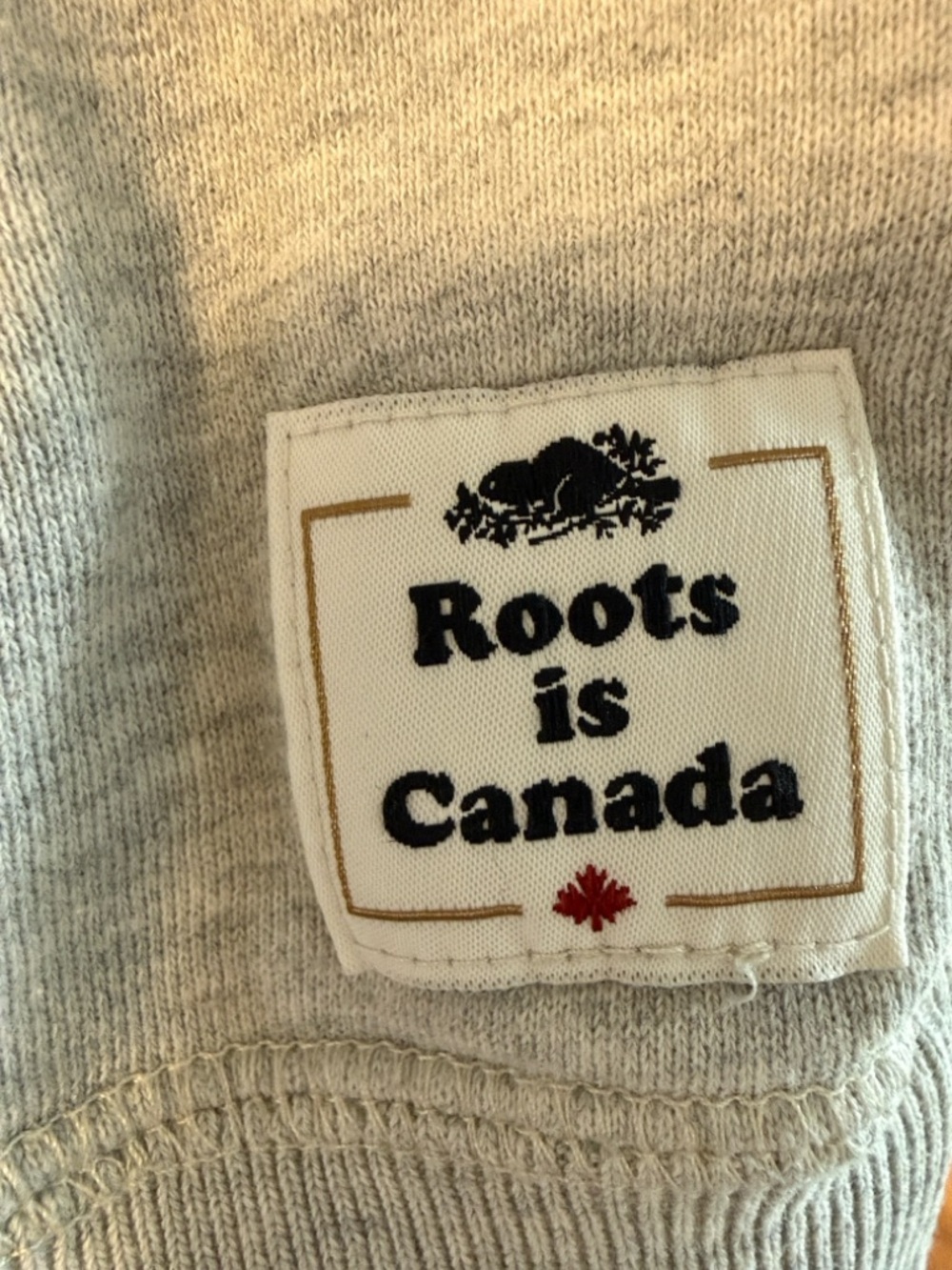 🍁 Roots Hoodie with Maroon Maple Leaf - Picture 4 of 4